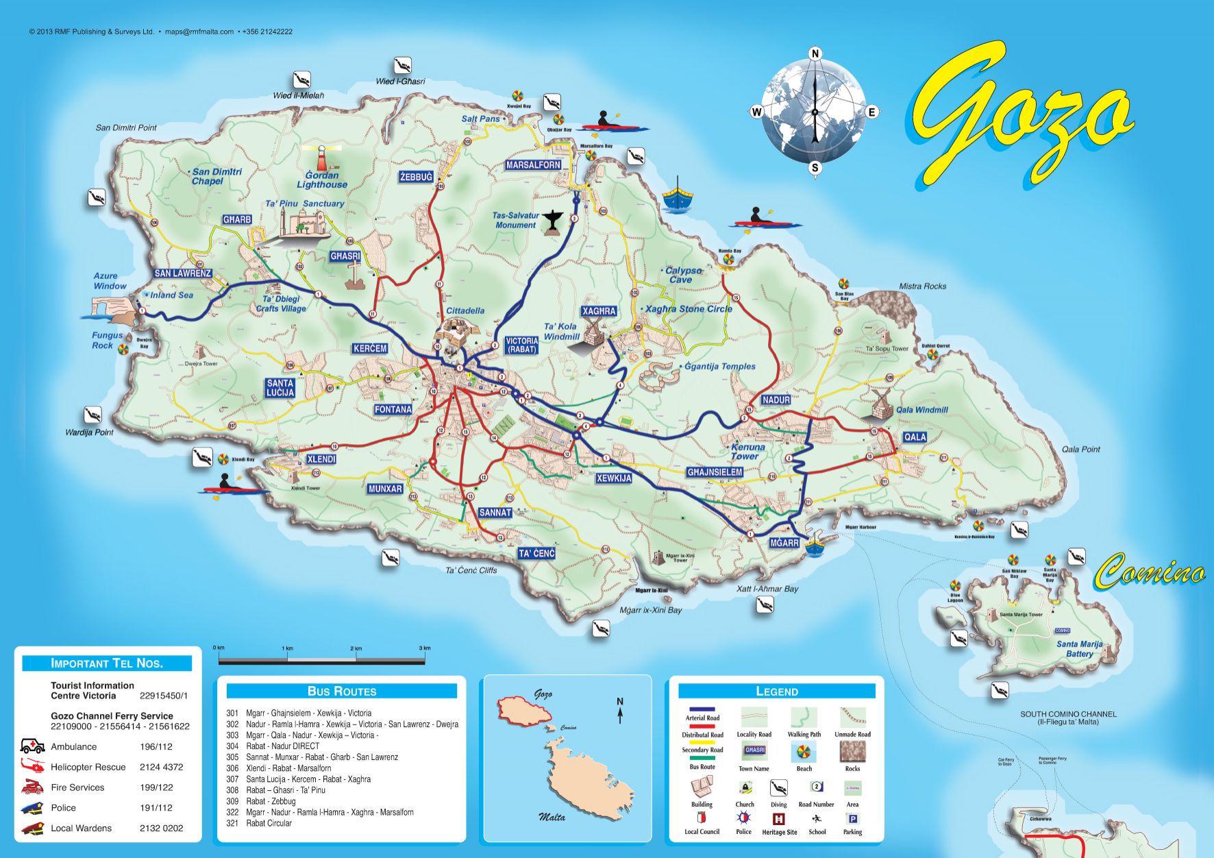 map gozo